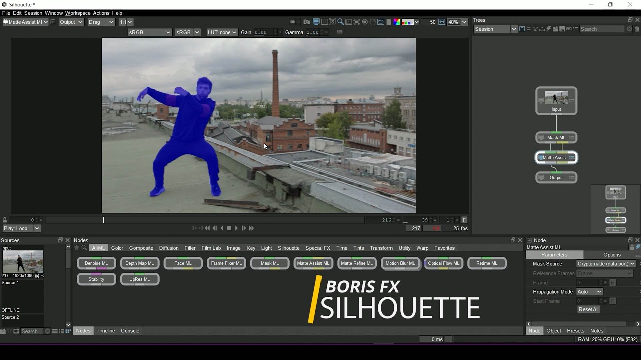 Boris FX Silhouette 2025 AI Roto Quick Preview