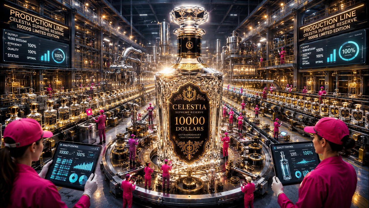 Cinematic Factory Process Video: The Journey of a Glass Bottle in 4K