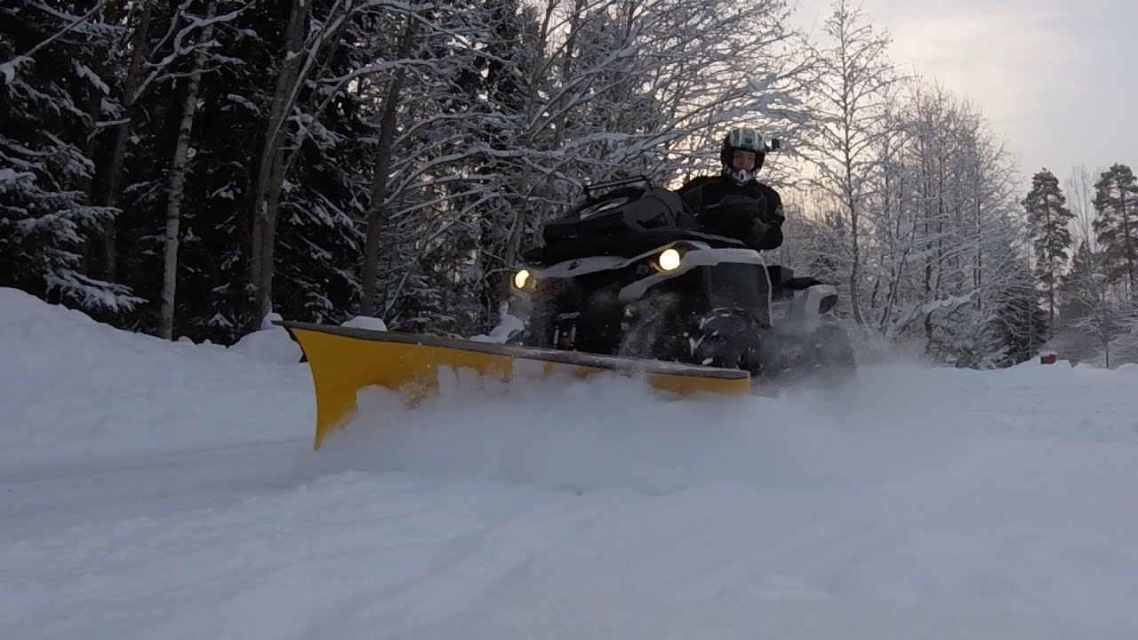 Snow Plowing on the ATV