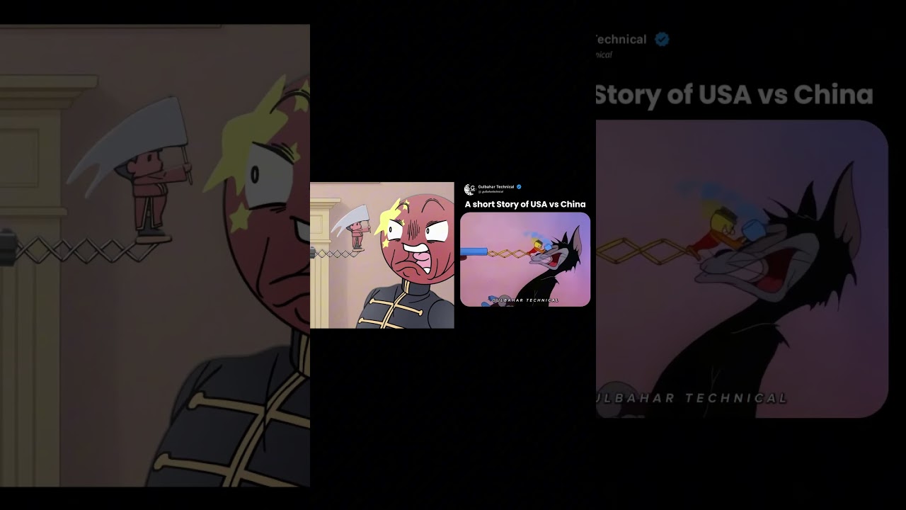 SHORT STORY OF USA VS CHINA 🆚 #countryhumans