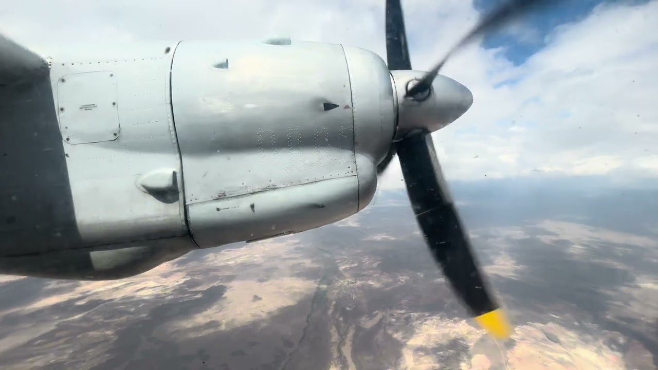 АН-24,Южное Небо(UP-AN404),рейс(IH-3118),(Жезказган-Караганда)