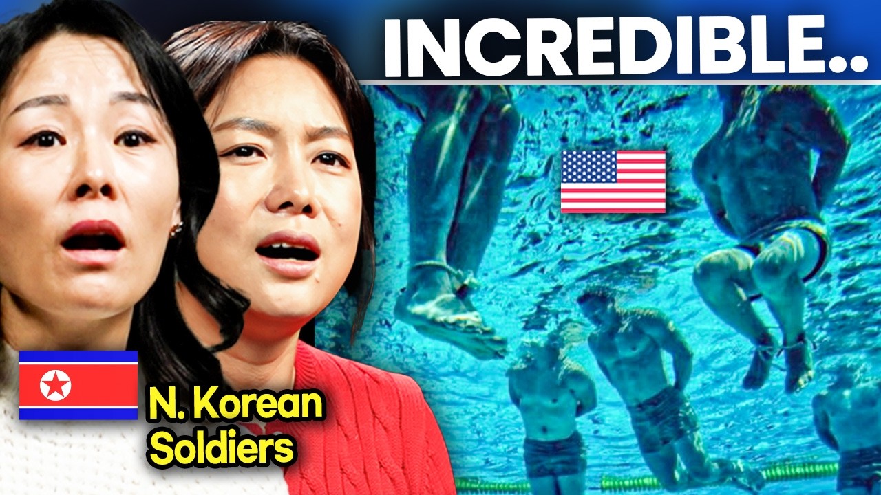 North Korean Soldiers react to Insane US Military Training for the First Time (Compilation)