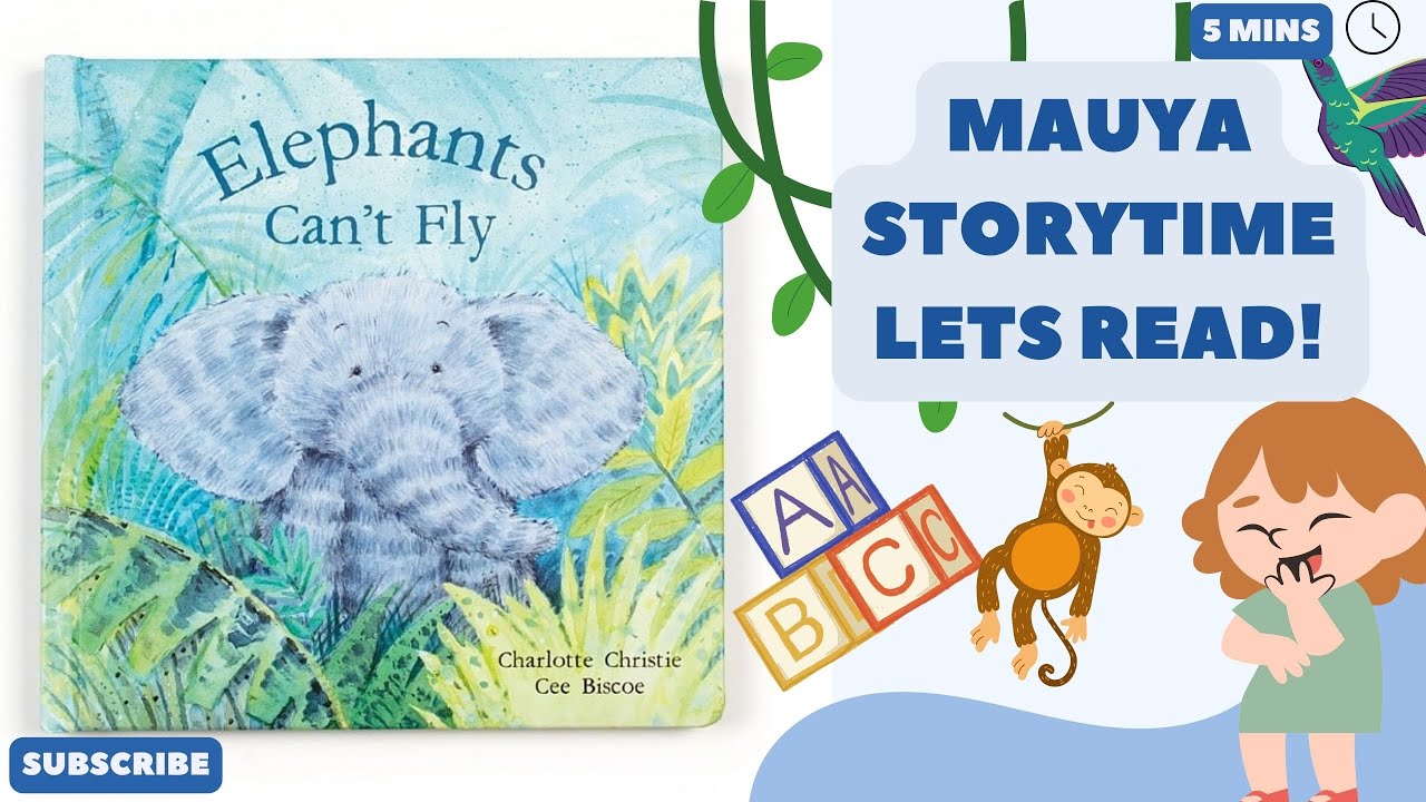 Read Aloud books for kids | Elephants Can’t Fly | Jellycat Books | we love story time