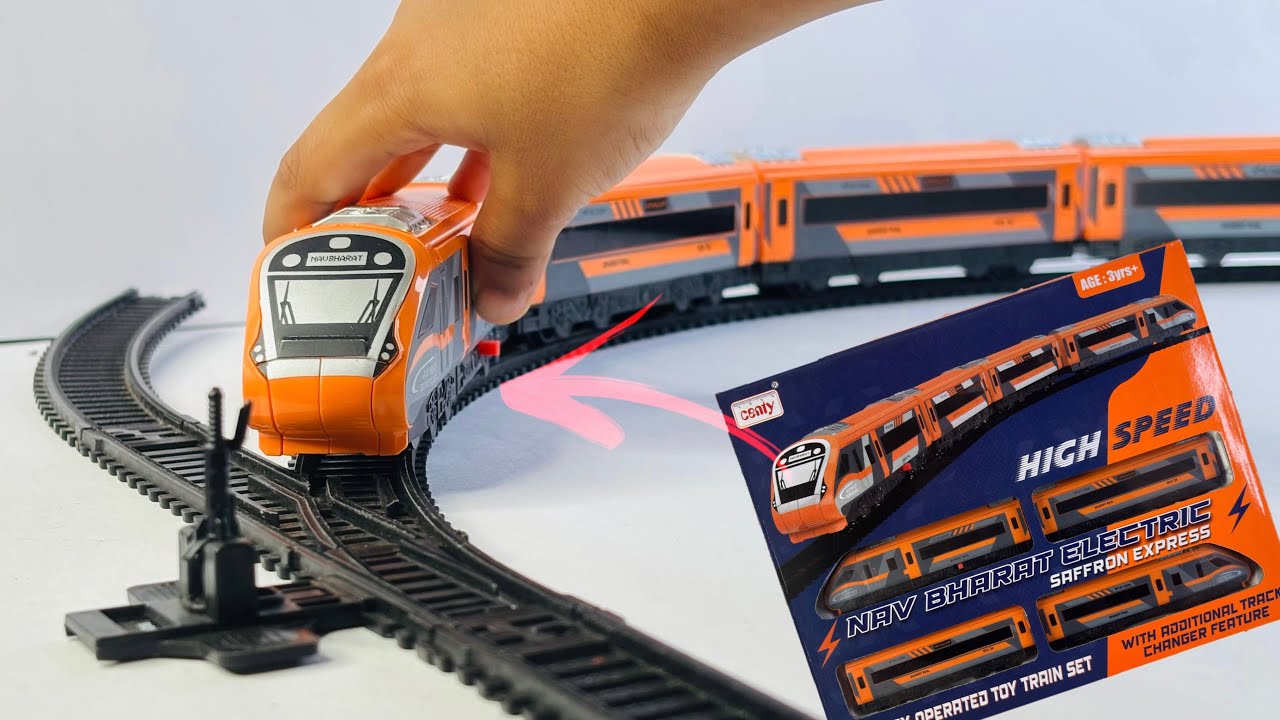 Centy Toys Nav Bharat Electric (Saffron Express) Set Unboxing | Orange Vande Bharat Train Set