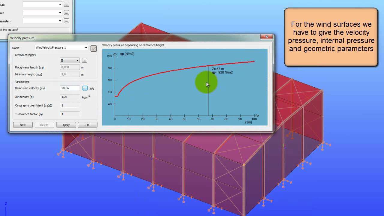 ConSteel 6.0 - Automatic wind load generation
