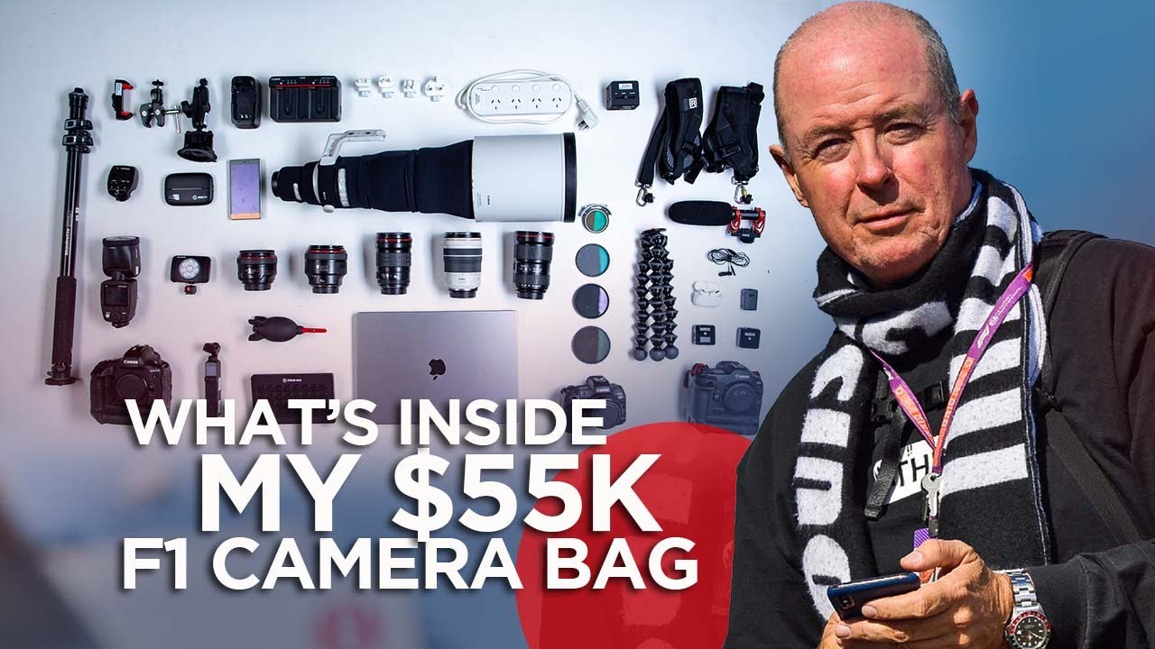 What's in my $55k F1 Camera Bag