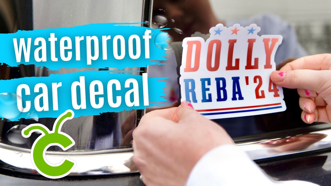 How to Make WATERPROOF Car Decals With Cricut - Adhesive Vinyl & Printable Vinyl