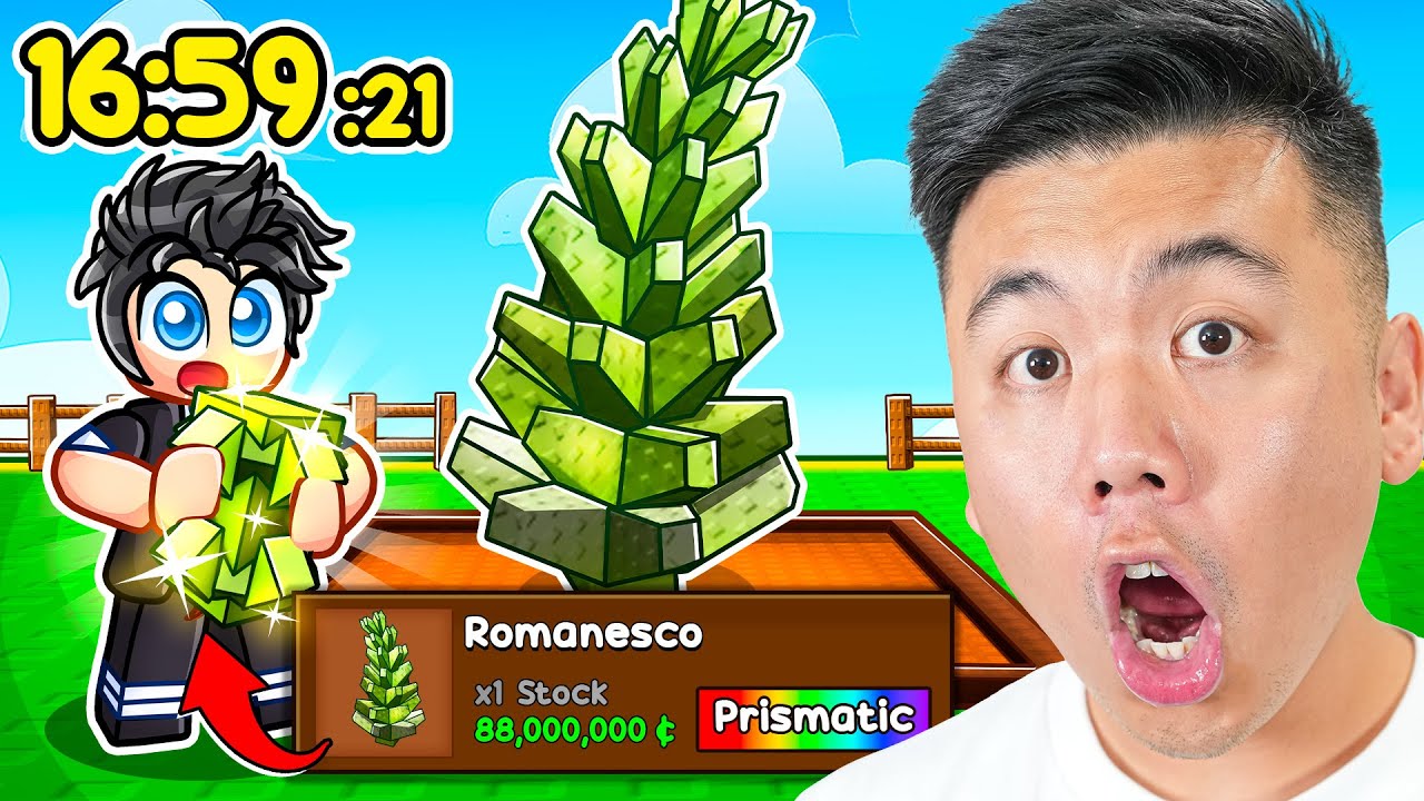 How Fast Could I Get The ROMANESCO Seed In Grow A Garden (ROBLOX)