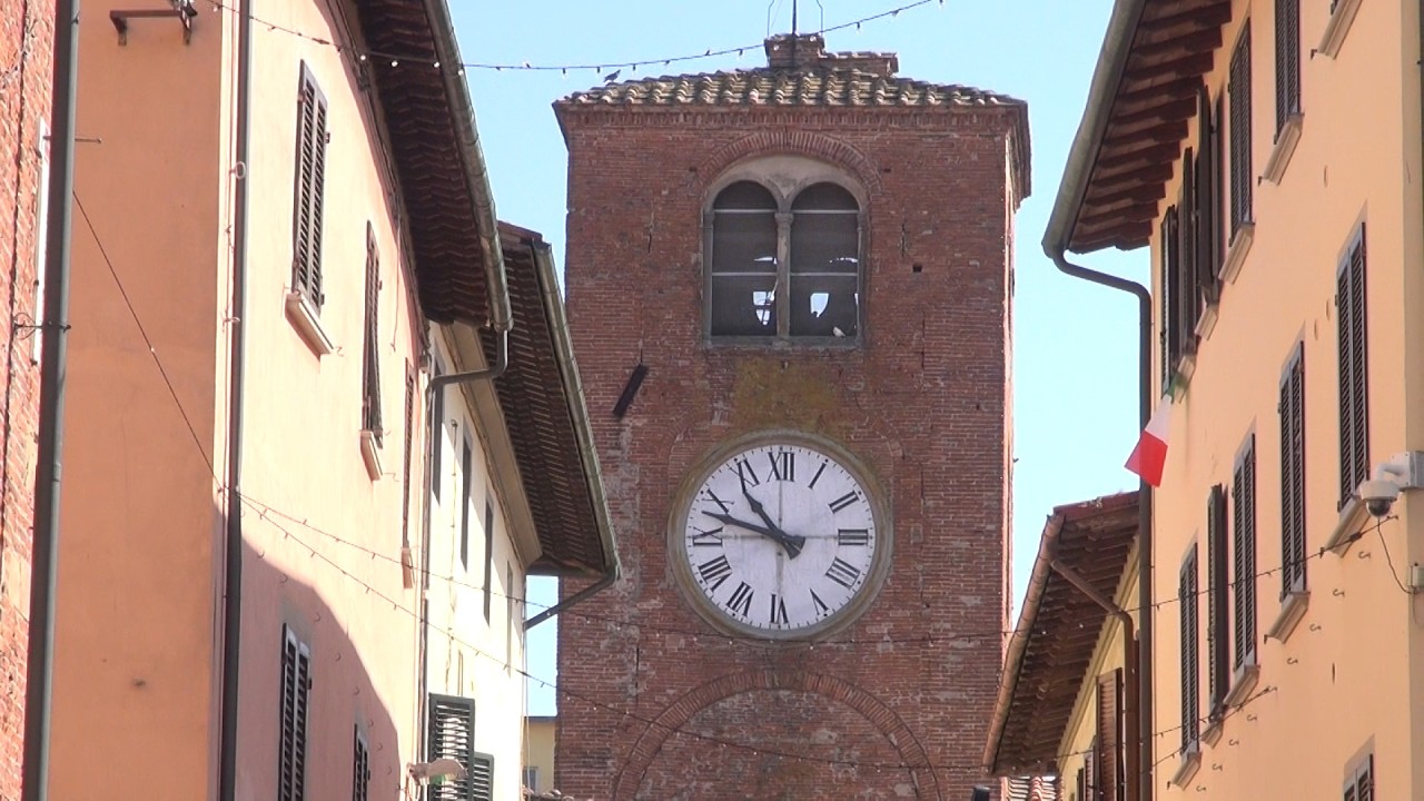 il comune di Castelfranco di Sotto visto dalle telecamere di Tra le Sponde e le Pendici