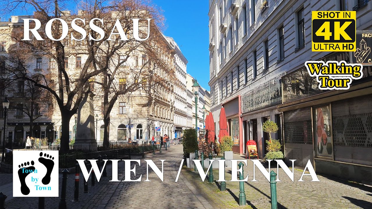 💥 Wien, Vienna City Walking, Liechtensteinstrasse, Rossau, Rossauer L&auml;nde, 4k, 60fps
