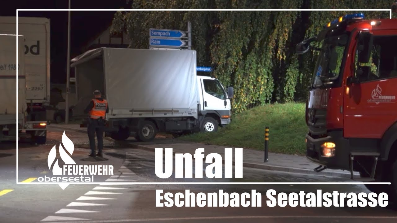 Unfall Eschenbach LU Seetalstrasse 🚨 | Ölwehr | Feuerwehr Oberseetal