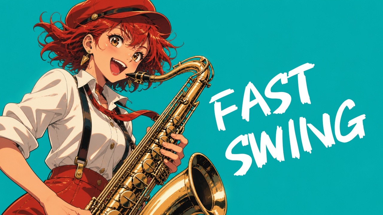 ELECTRO SWING FAST &mdash; Neon Trumpet & Saxophone | Addictive Upbeat BGM | 1 Hour