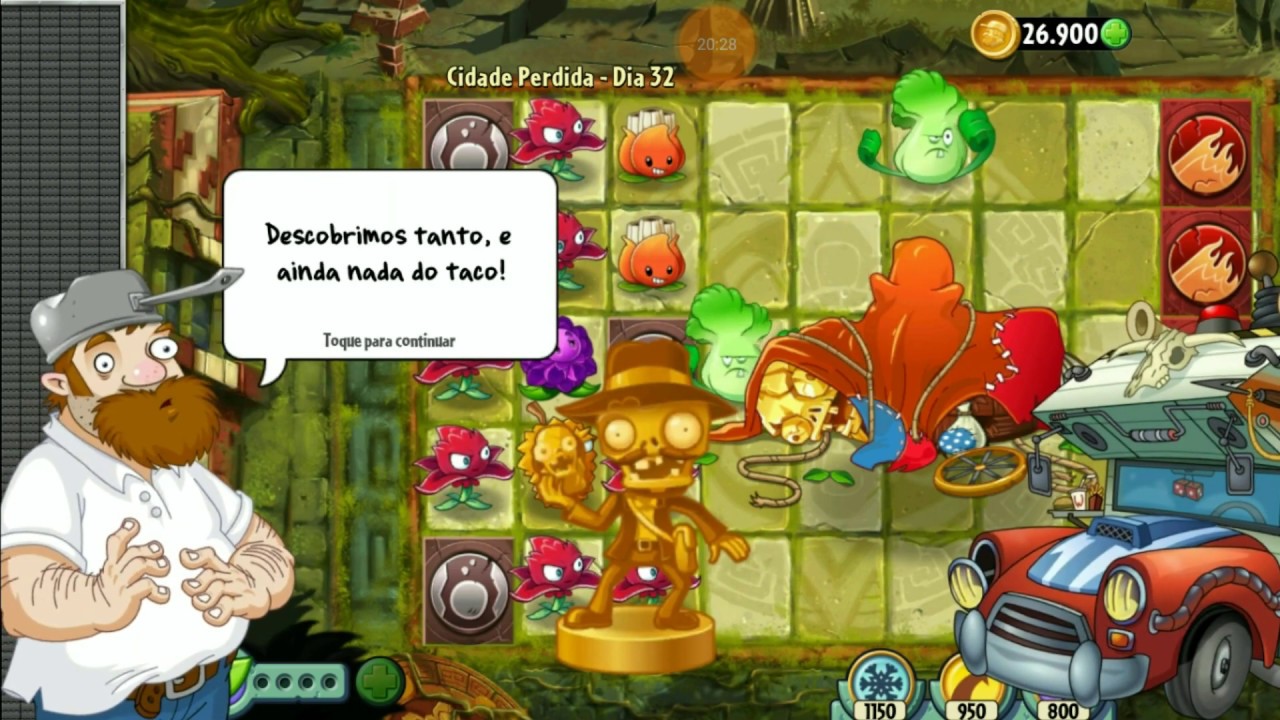 Plants vs Zombies 2 - TERMINAMOS A CIDADE PERDIDA - dias 30, 31 e 32 - Parte 44