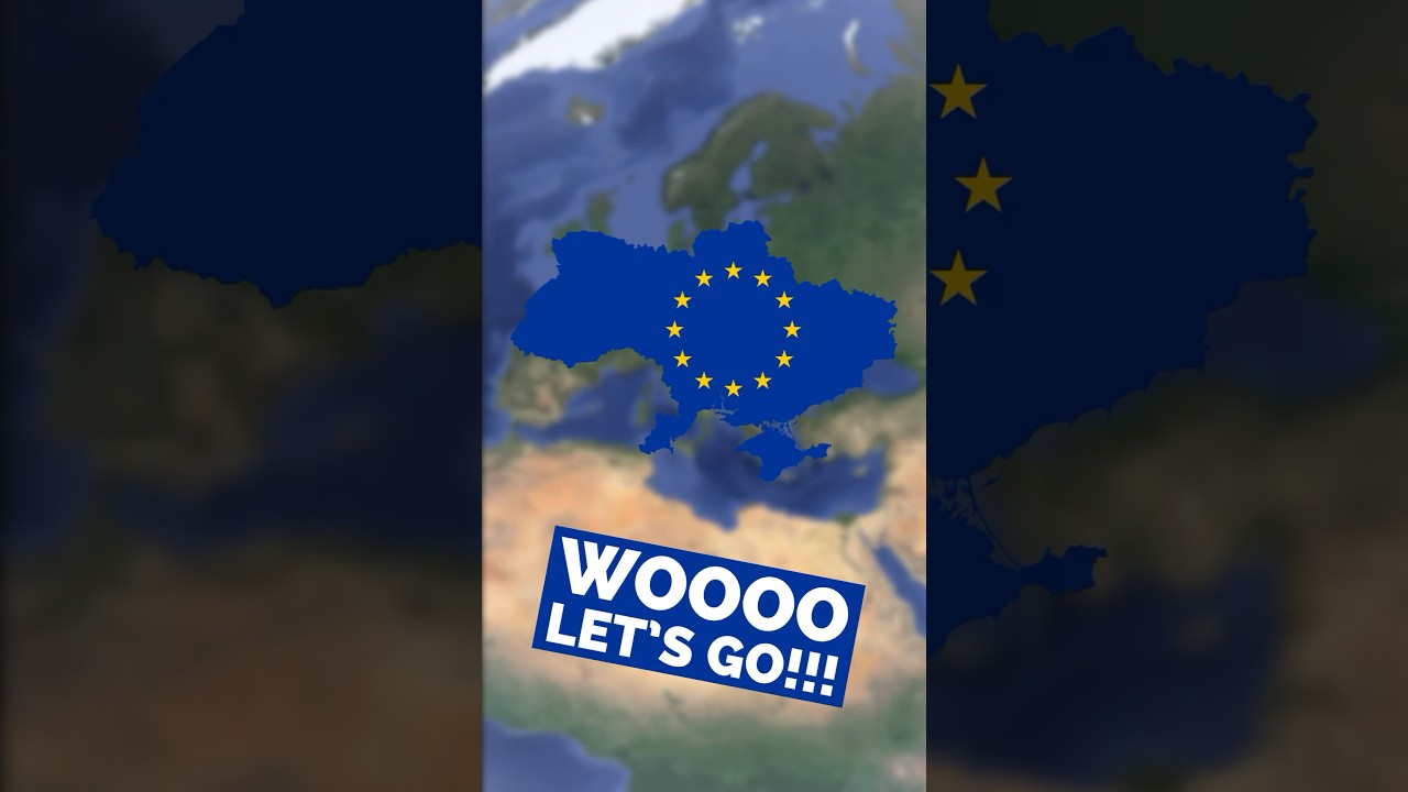 Что, если бы Украина вступила в Европейский Союз? 🇪🇺 #шорты