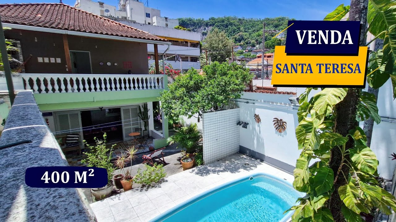 SANTA TERESA RUA MONTE ALEGRE CASARÃO REFORMADO 400M² LAZER PRIVATIVO 5 QUARTOS 5 BANHEIROS 2 VAGAS