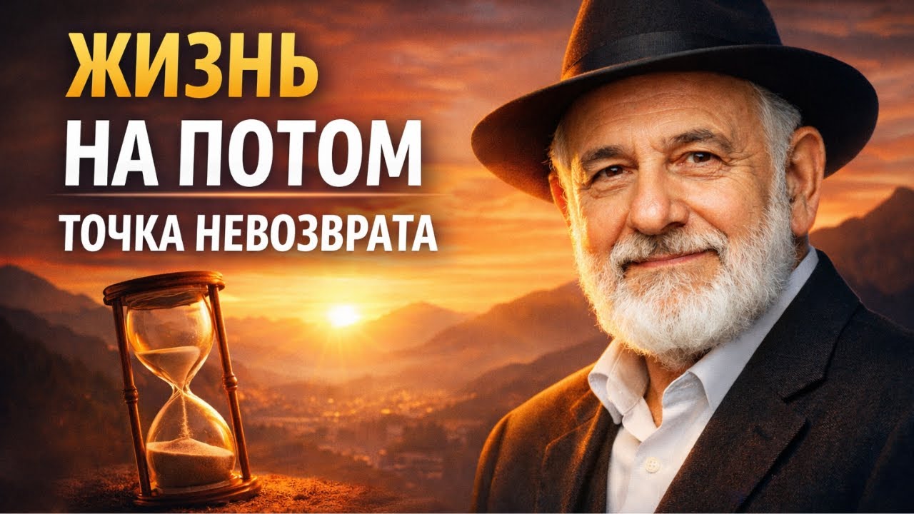 Жизнь на потом: как привычка откладывать крадёт твои годы | Еврейская мудрость о точке невозврата
