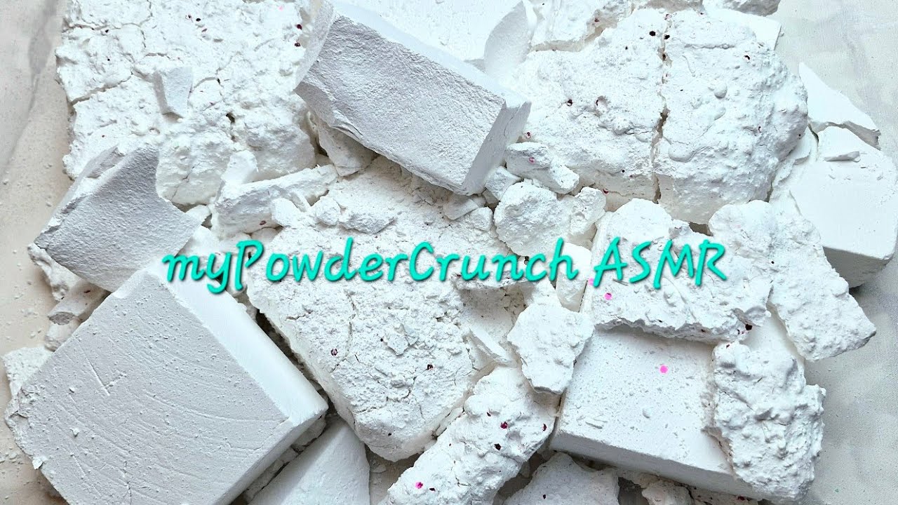Glitter White Pasted BSN Fresh Gym Chalk Blocks • Plain Jane • Relax • ASMR • Satisfying •