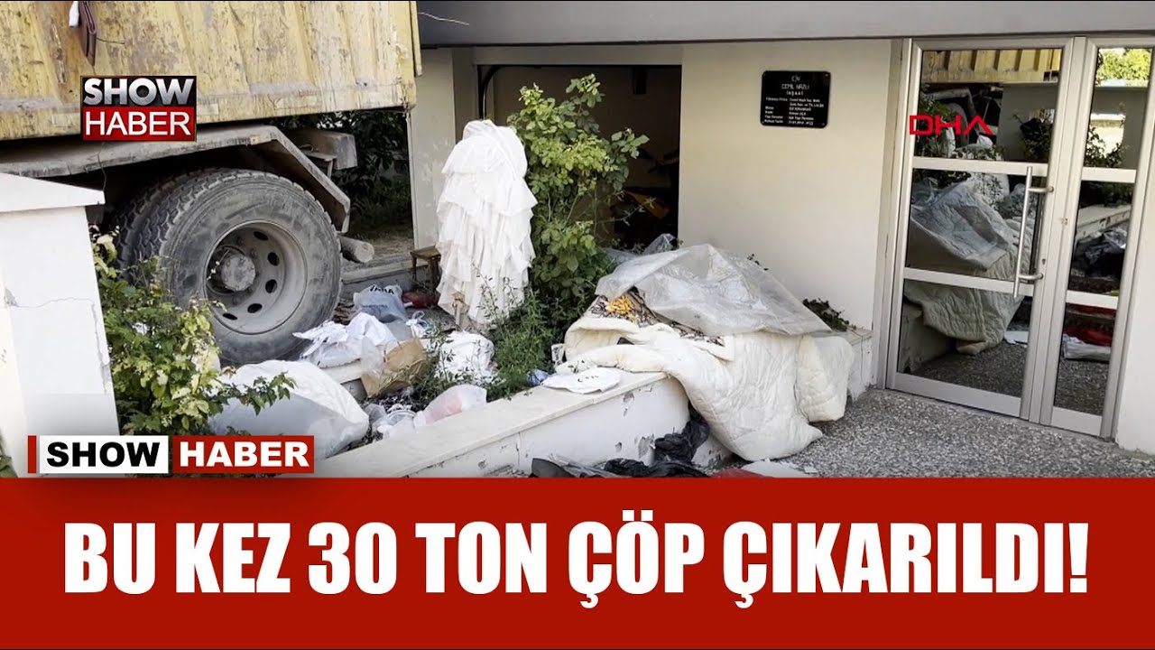 Evden 30 ton çöp çıktı; geçen yıl da 50 ton çıkmıştı!
