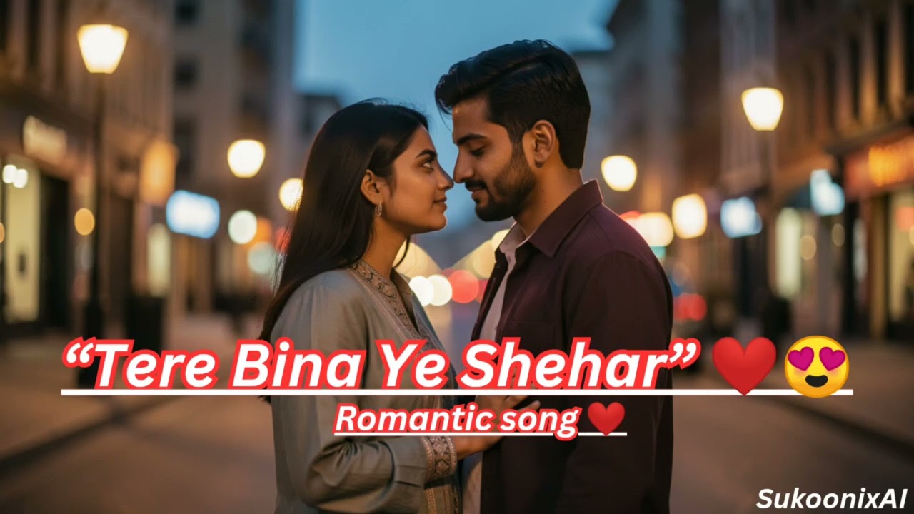 Tere Bina Ye Shehar ❤️ | AI Love Song | Hindi Romantic | Love Song 
