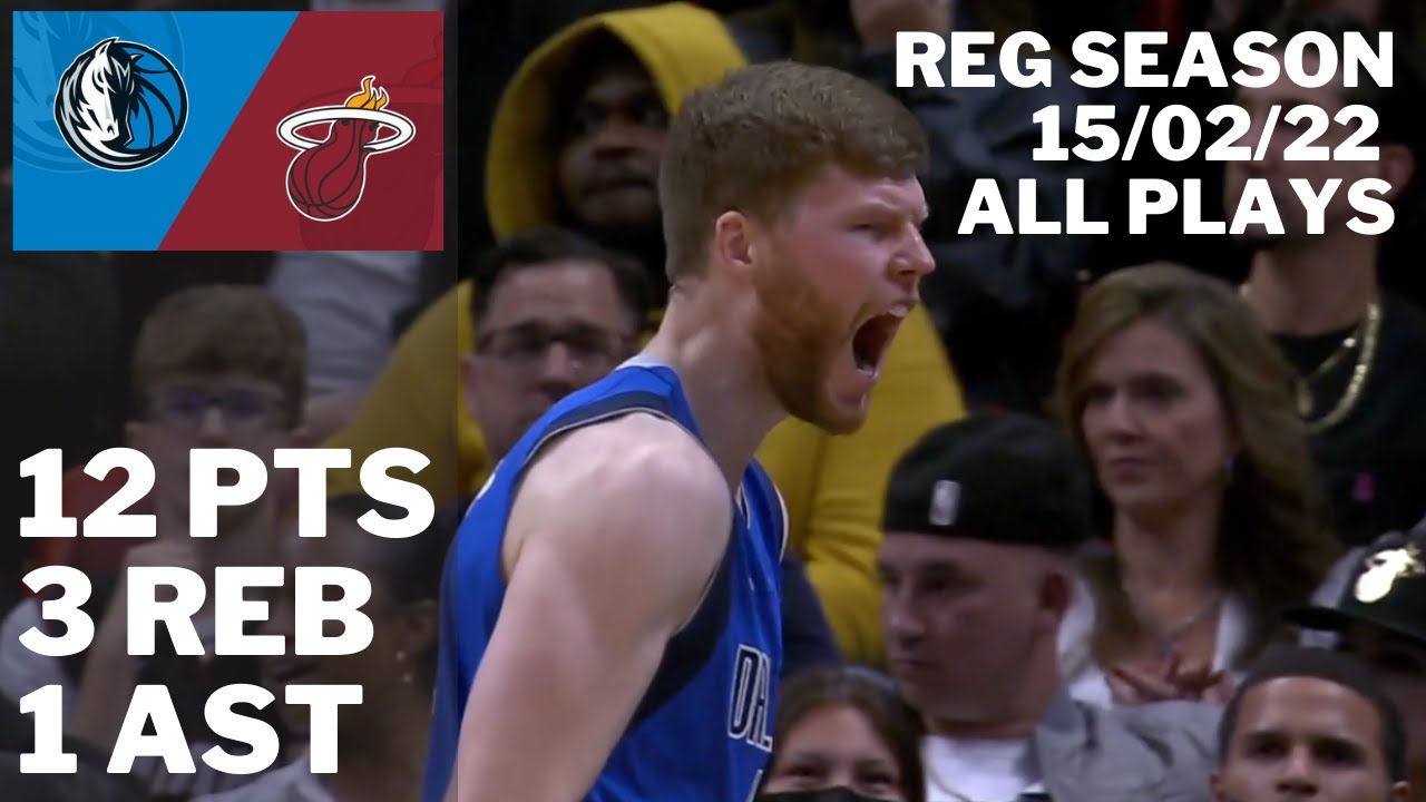Davis Bertans Mavericks Debut vs. Heat: 12 pts, 3 reb ALL PLAYS 2021/22 Reg Season [15.02.22.]