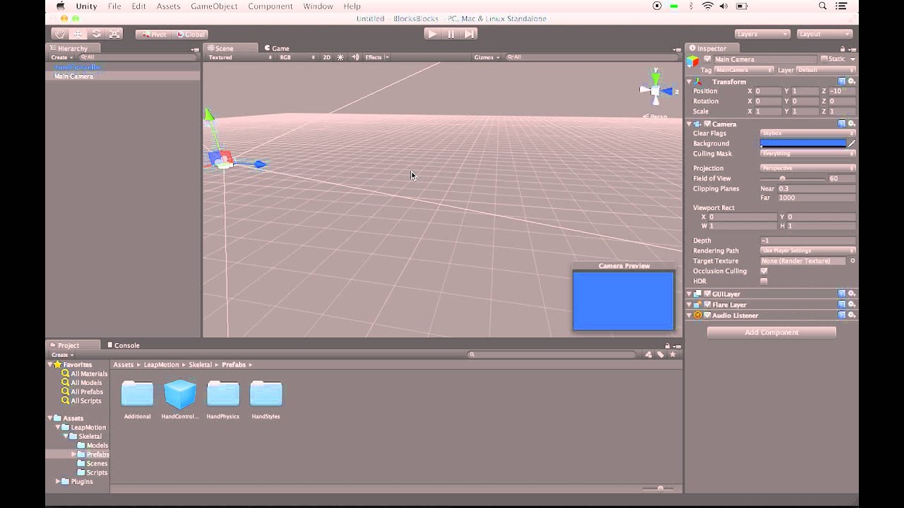 Getting Started with the Leap Motion v2 Skeletal Beta and Unity