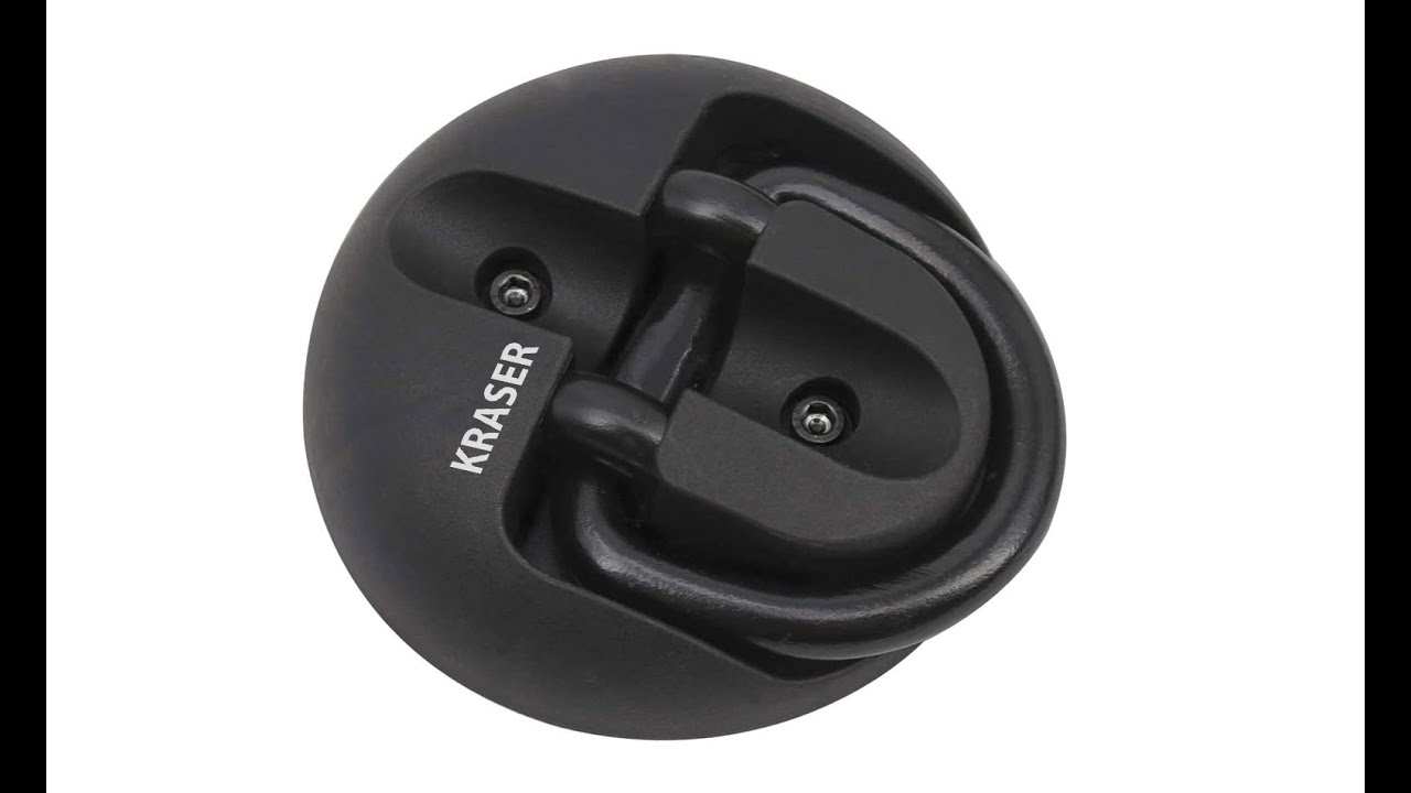KRASER KR804 Anclaje Seguridad Antirrobo Moto Scooter Bicicleta Fijación de Suelo o Pared