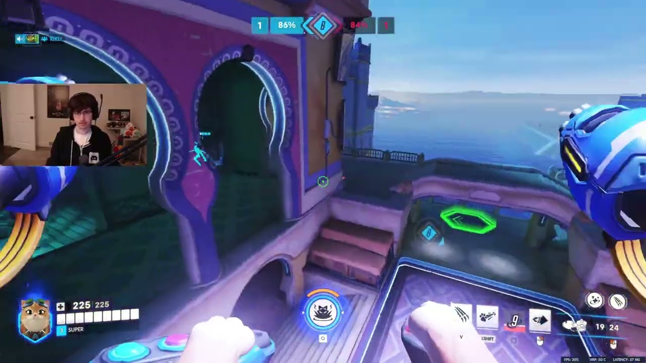 Super's first game as JetPack Cat ! Overwatch new update