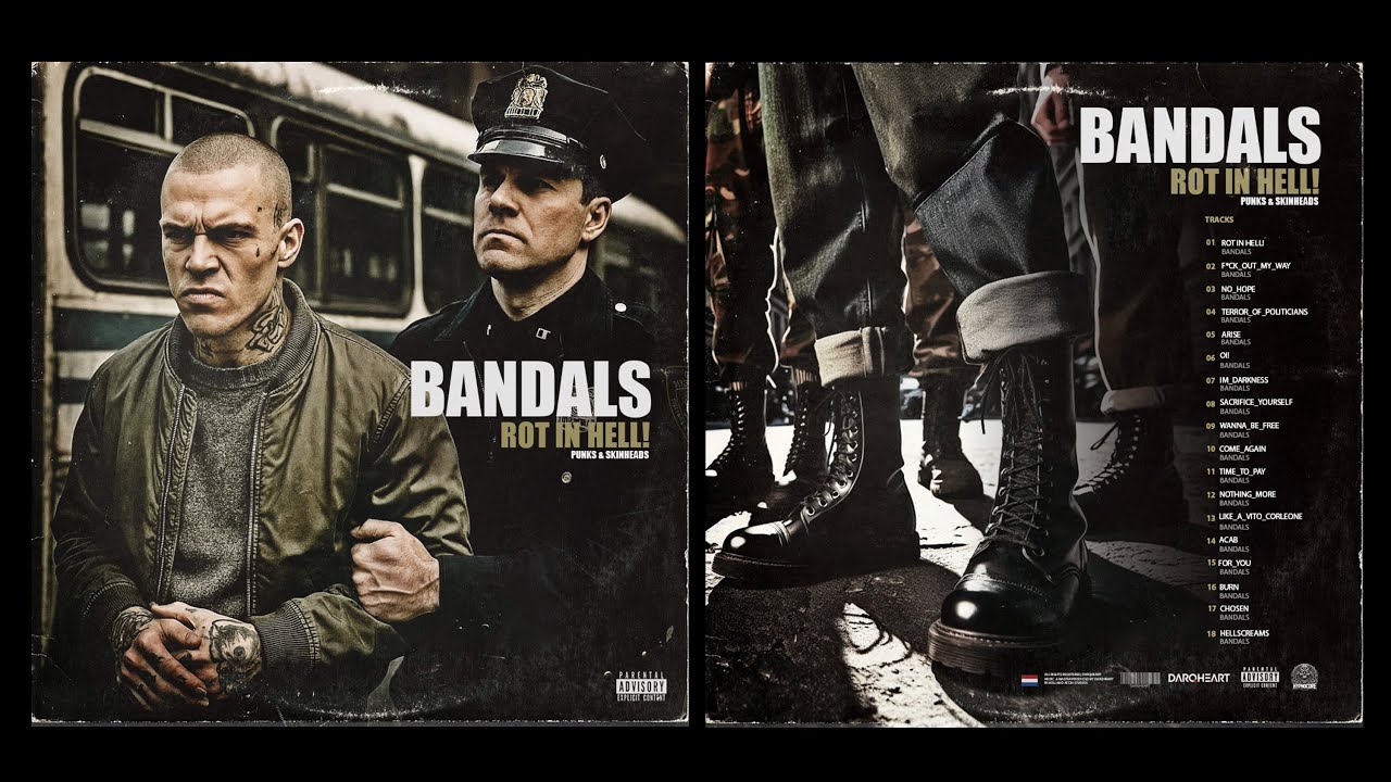Punk rock skinheads Disk full Album : Bandals Rot in Hell