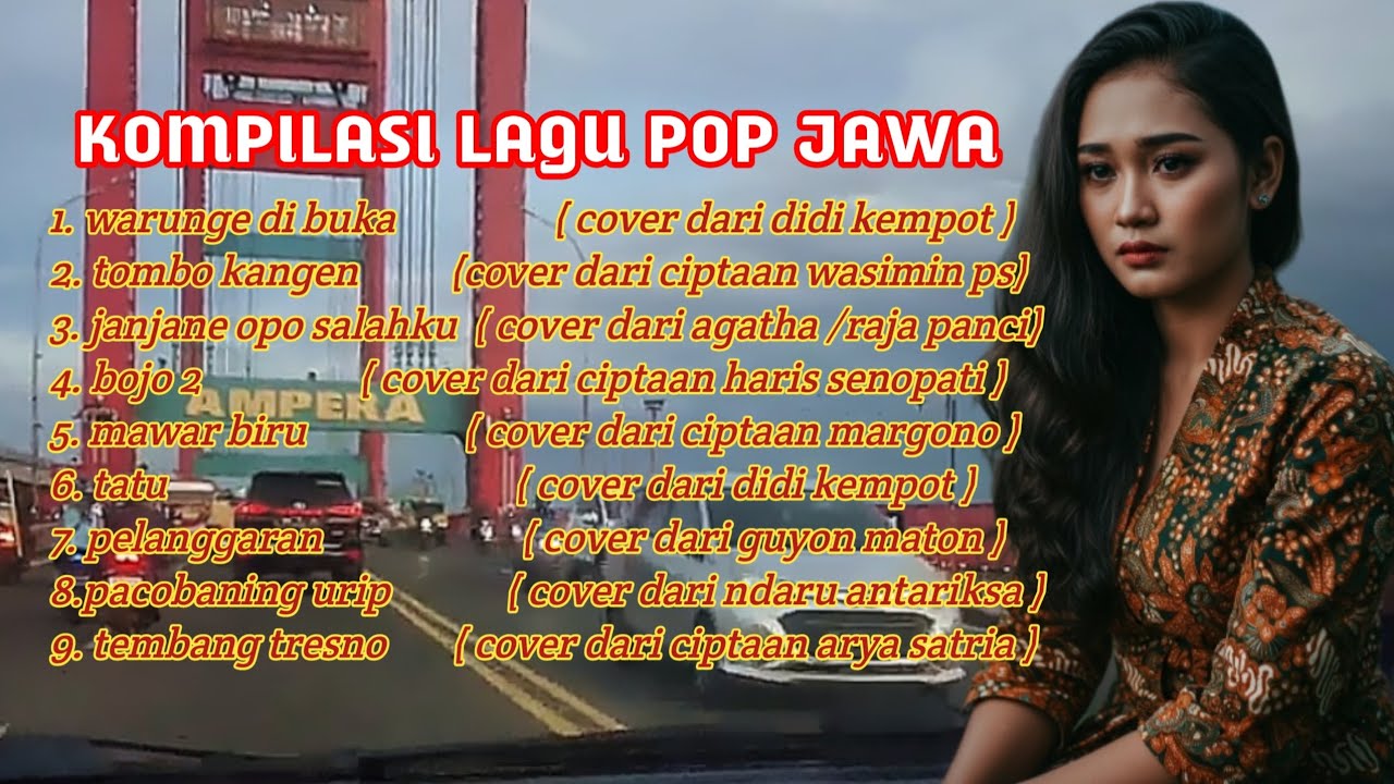 Kompilasi Lagu Pop Jawa |dengan latar  Suasana Kota Palembang di sore hari  Bikin Baper!