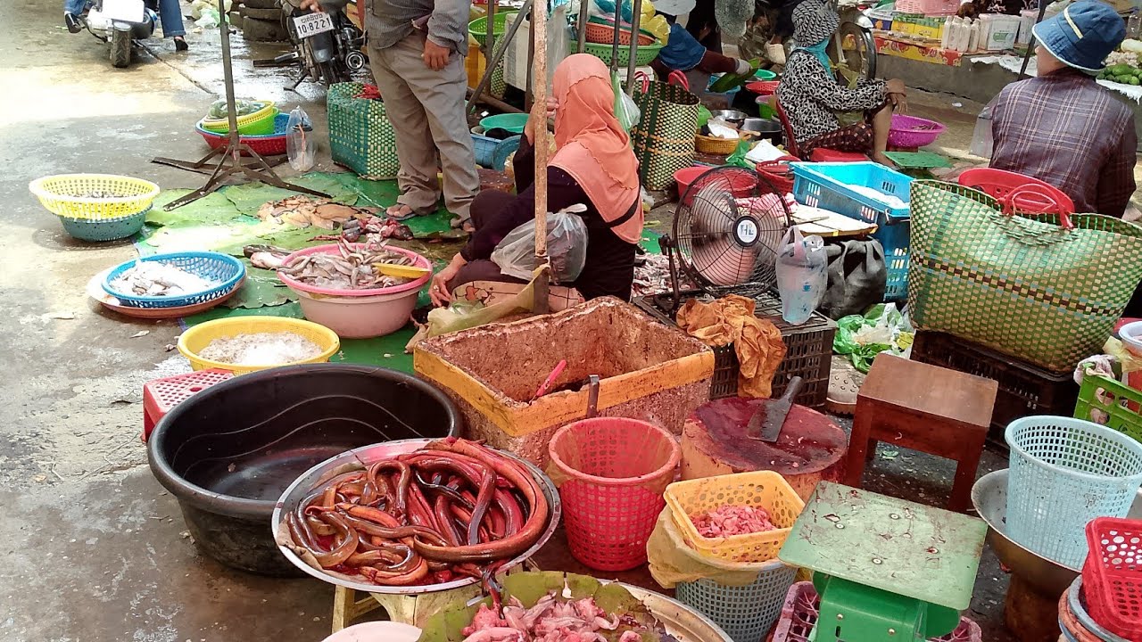 AMAZING! FISH cutting, Fish market, Boeugchhouk Market Battambang Cambodia #aseanfish 