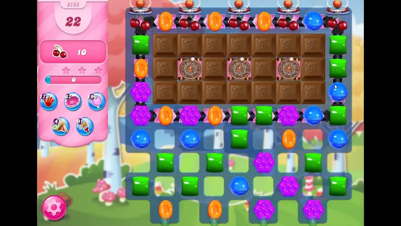 Candy Crush Saga Level 3153 NO BOOSTERS (22 moves)