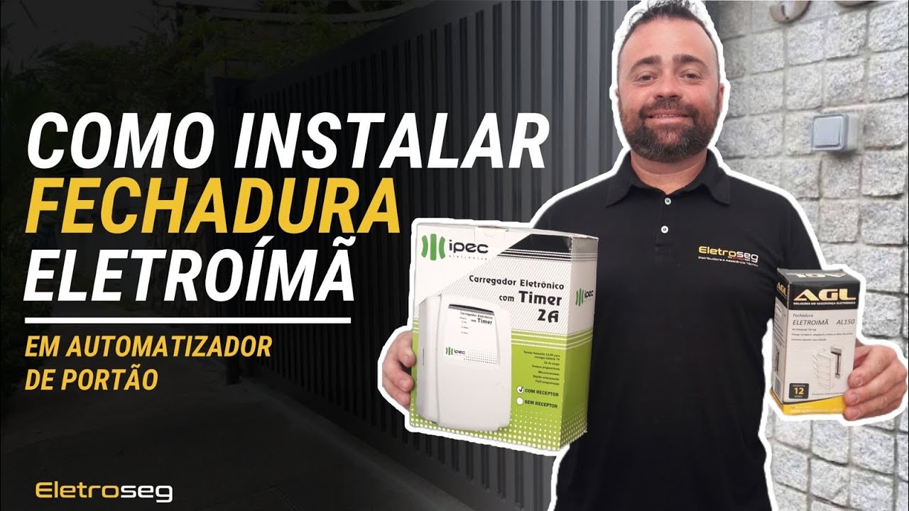 ⚡COMO INSTALAR FECHADURA ELETROÍMÃ EM AUTOMATIZADOR DE PORTÃO ⚡