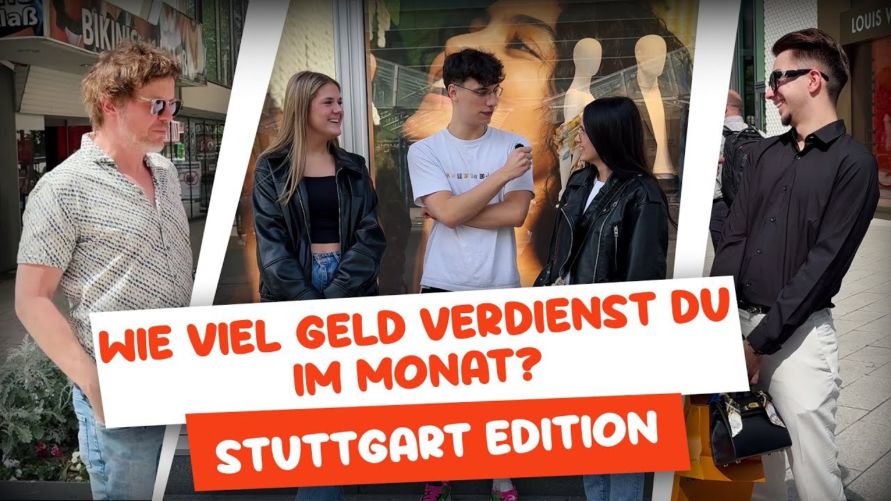 Wie viel GELD verdienst du im Monat? | Stuttgart Straßenumfrage 🎤💰