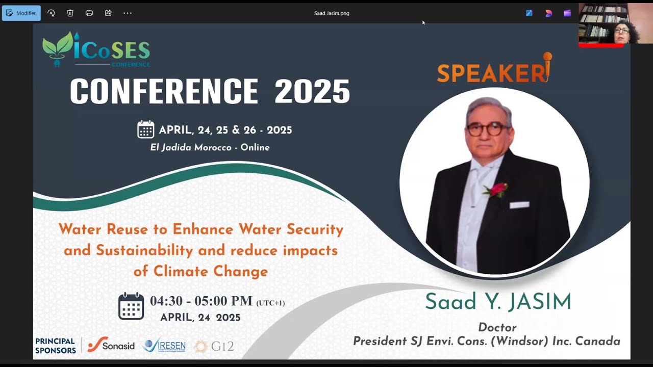 Dr. Saad Y. Jasim – Water Reuse, Climate Resilience & Sustainability | ICOSES 2025 Keynote