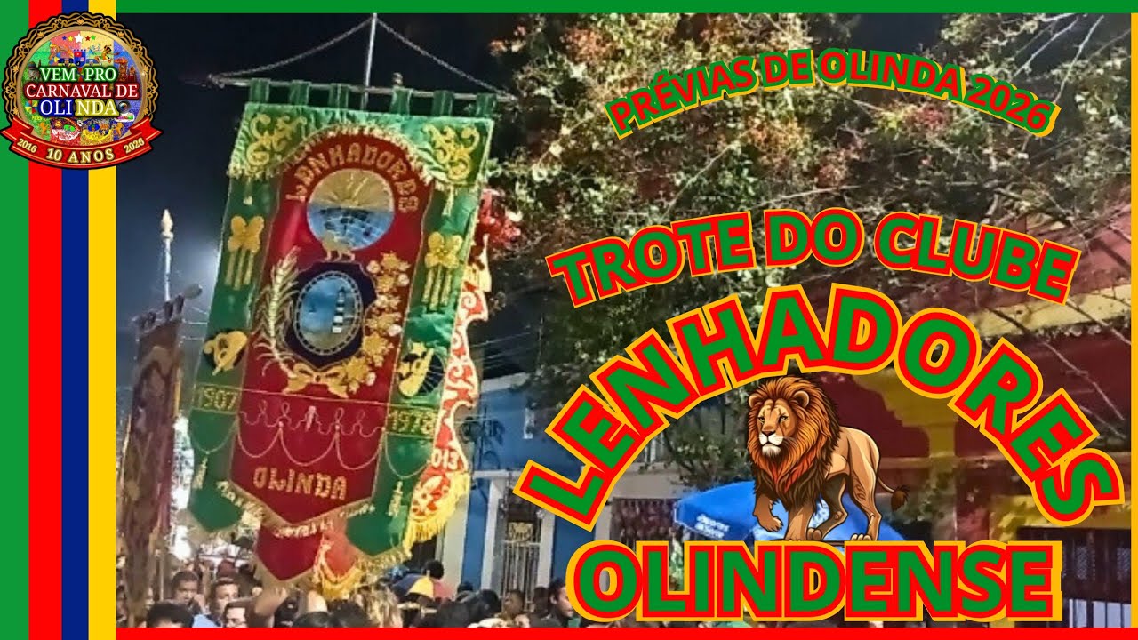 Trote do Clube Lenhadores: Prévias de Olinda 2026 🦁🔥