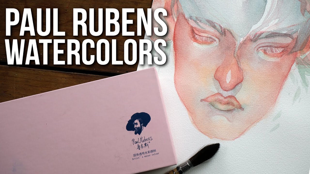 Paul Rubens Watercolor Review + paper and a brush!