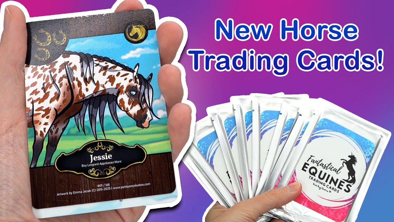 Unboxing Horse Trading Cards! || Fantastical Equines from Paint Pony Studios || 10 Packs = 90 Cards!