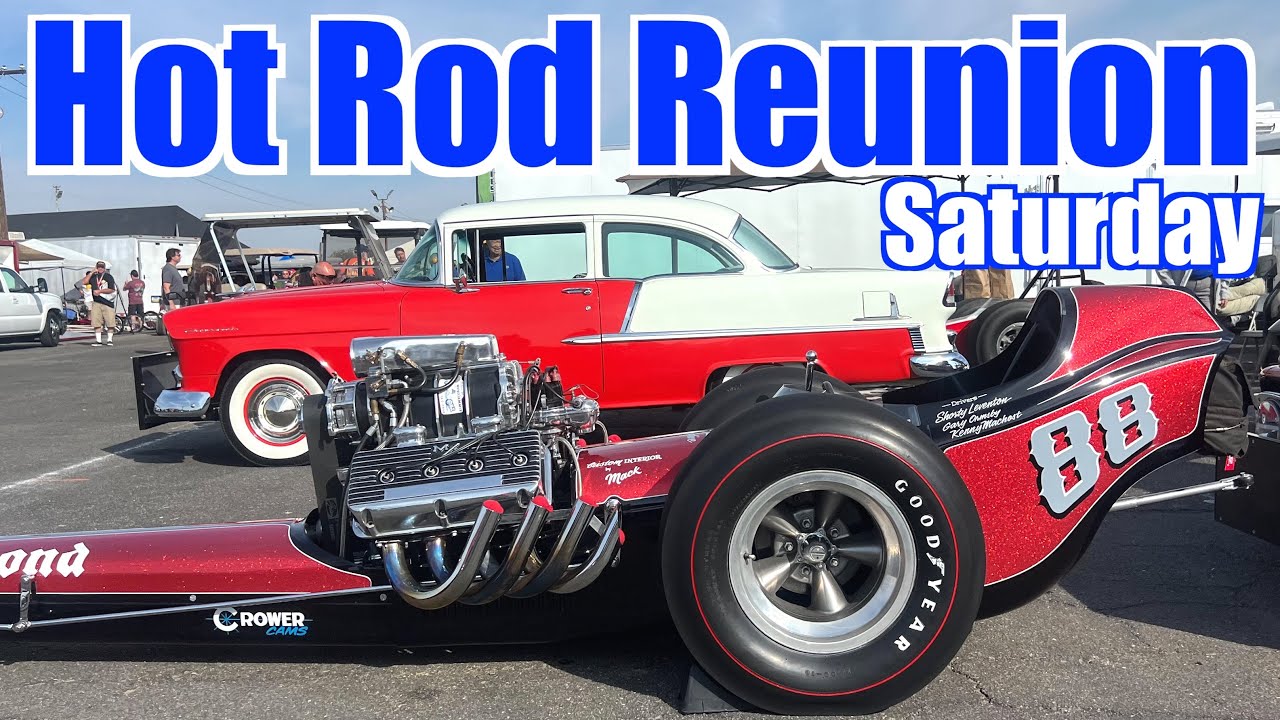 California Hot Rod Reunion & Nitro Revival 2025 At Famoso Dragstrip - Saturday