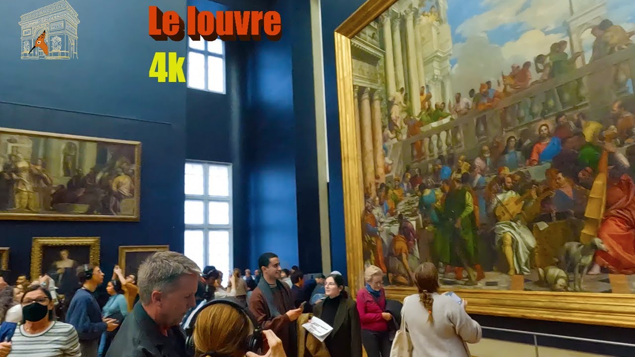 Часовая прогулка по Лувру с камерой 4K