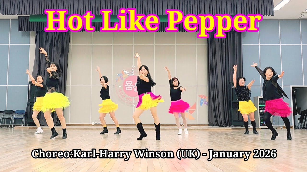 Hot Like Pepper LineDance/Easy Intermediate/핫 라이크 페퍼/쉬운중급라인댄스 