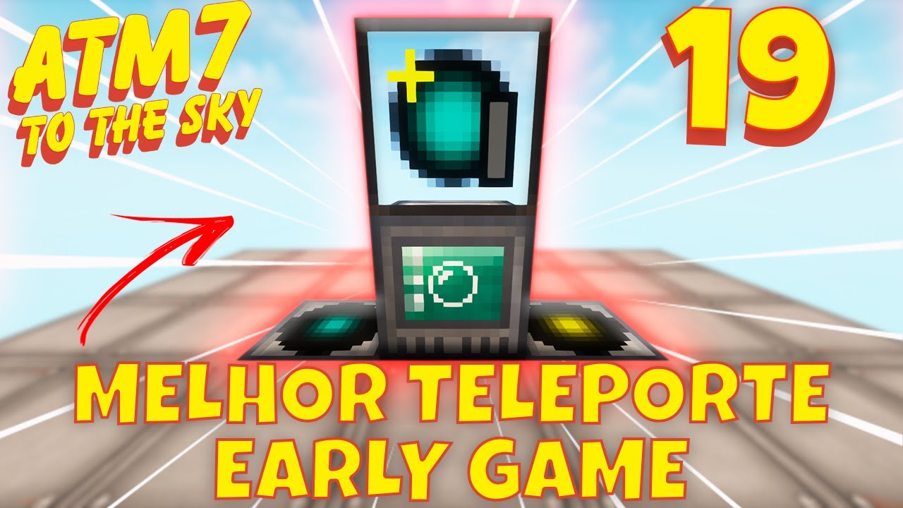 COMO USAR O TELEPORTE DO RF TOOLS |ATM7 TO THE SKY - EP 19 (ALL THE MODS 7)
