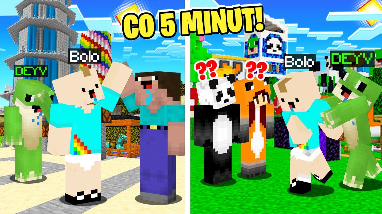 CO 5 MINUT GRAMY na INNEJ WIOSCE YOUTUBER&Oacute;W w Minecraft!