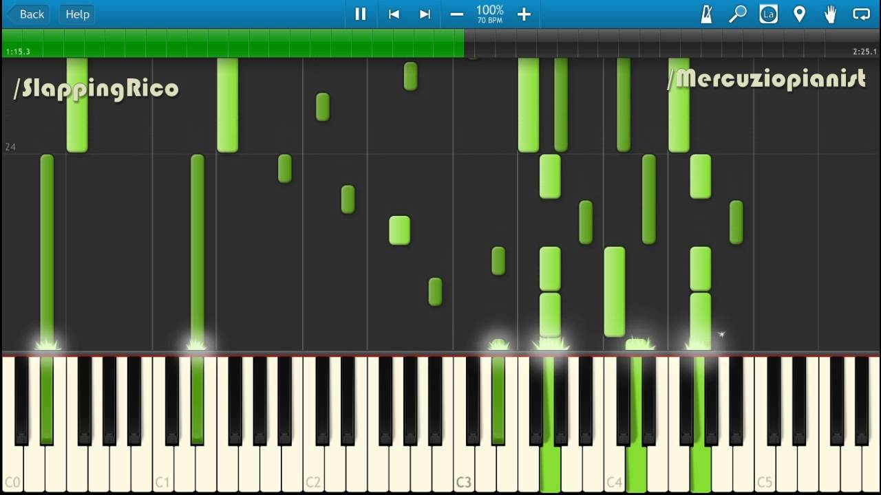 Mercuzio arr, The Godfather Theme (Nino Rota) - Piano - Synthesia