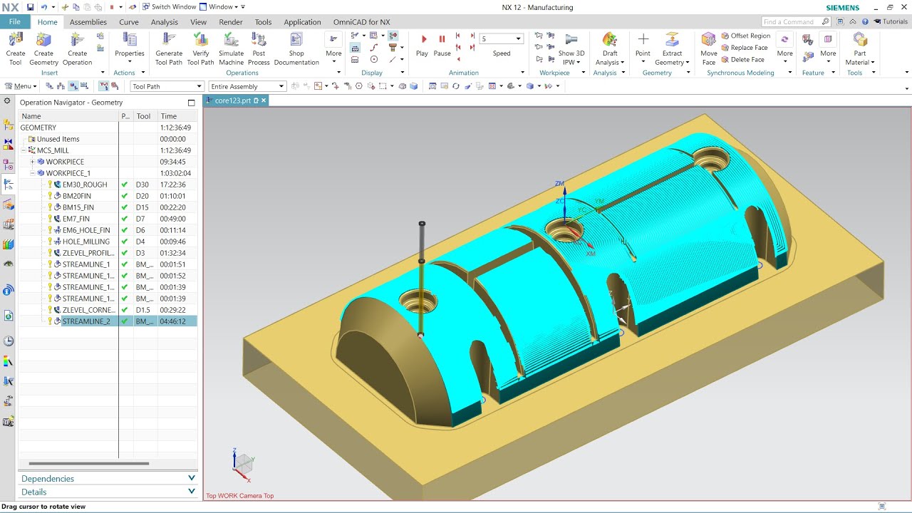 #nx12  CAM #CORE pROJECT