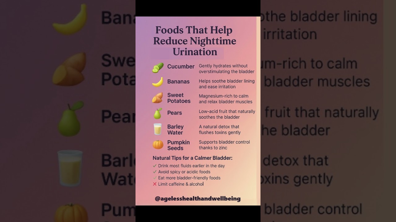Nighttime Urination? These Foods Help