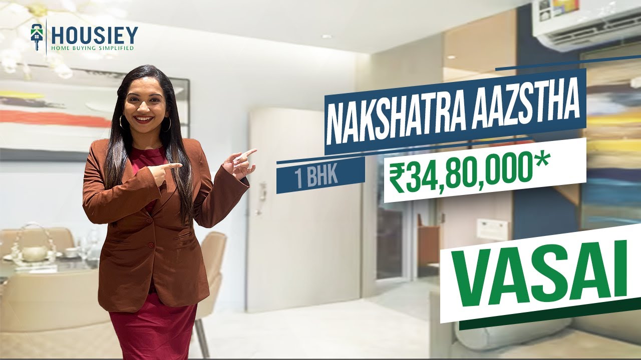 Nakshatra Aastha Vasai | 1 BHK Actual Flat Tour | JSB Group Vasai