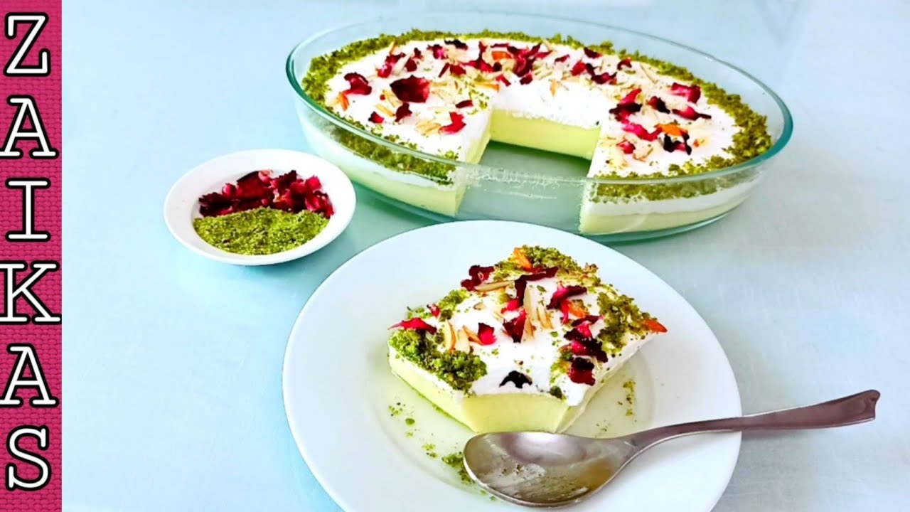 Layali Lubnan | Popular Arabian Dessert Labanese Nights | Eid Special Milk Pudding by Zaika kitchen🌹