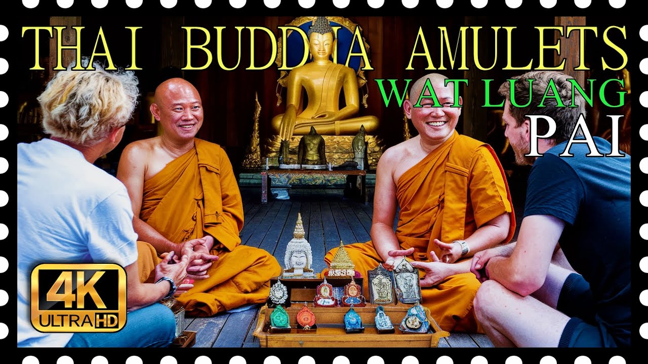 Тайские амулеты Будды в храме Ват Луанг в Пай. #พระเครื่อง #пай #амулеты