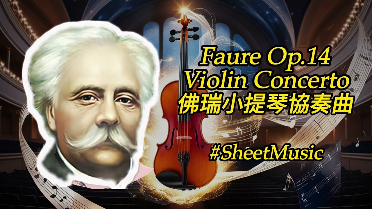 🎻✨ Fauré Op.14 Violin Concerto: A Masterpiece Unveiled 佛瑞 小提琴協奏曲 #sheetmusic #Faure
