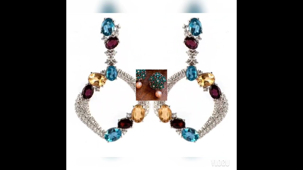 earrings design | silver earrings | silver ear tops